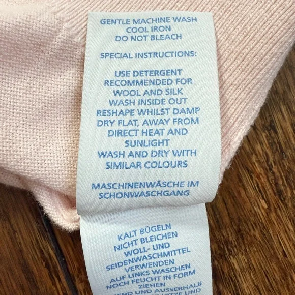 Boden Blush Pearl Button Cropped Cardigan Sweater - Picture 7 of 8